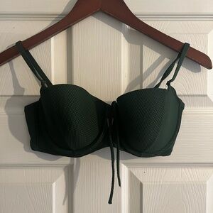 Shade & Shore Green Bikini Top with Adjustable Straps